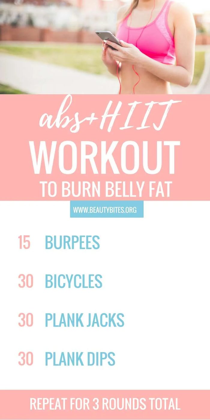 At home ab workout for women! This is a mix between HIIT and abs to get flat belly quicker! These exercises will help burn belly fat and…