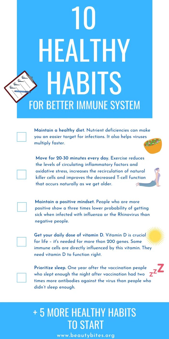 10 immune system habits to keep you young – part 1