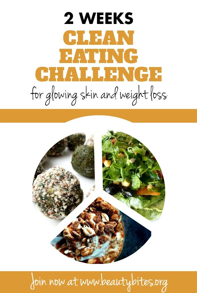 14 days clean eating challenge to get in shape for summer