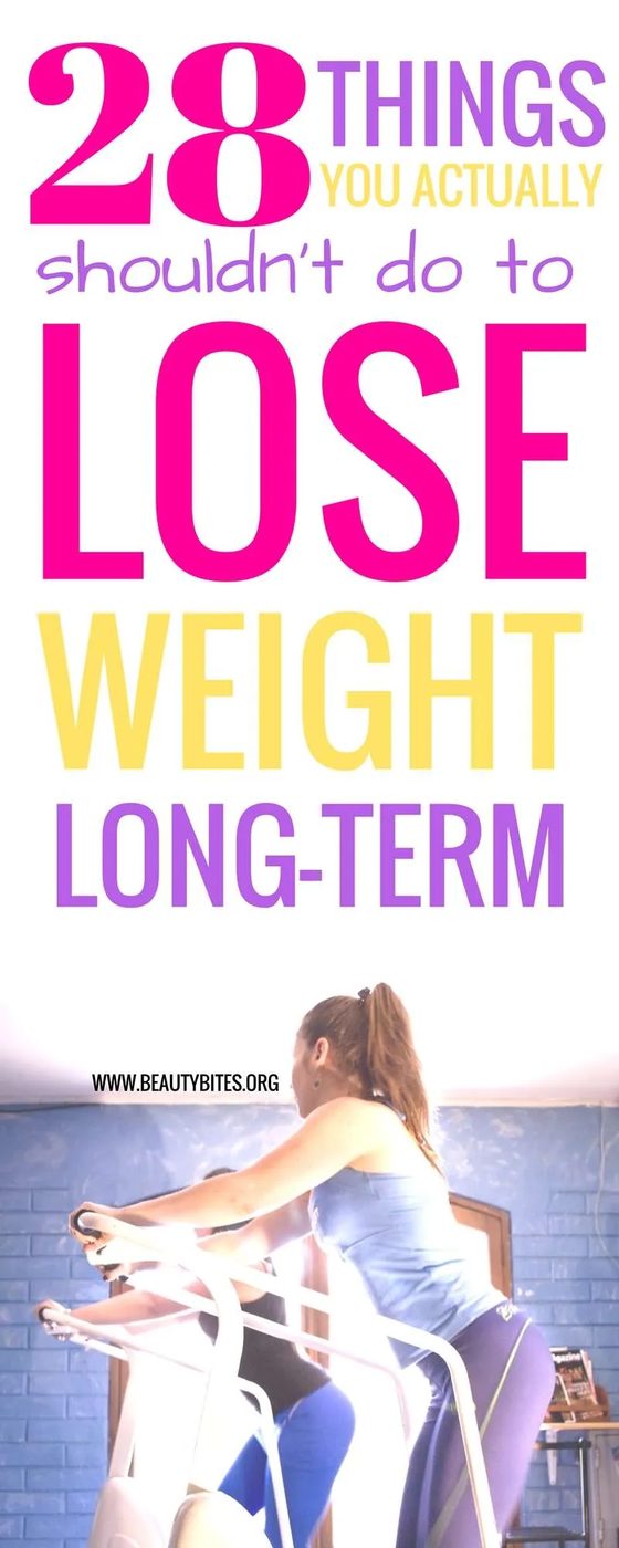 28 things you don’t have to do to lose weight long-term