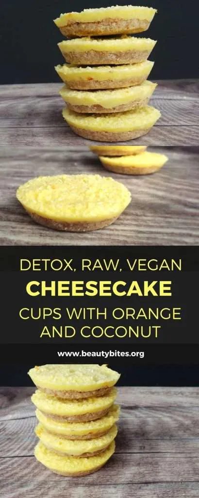 4-ingredient detox orange and coconut gaical – no sugar, raw and vegan