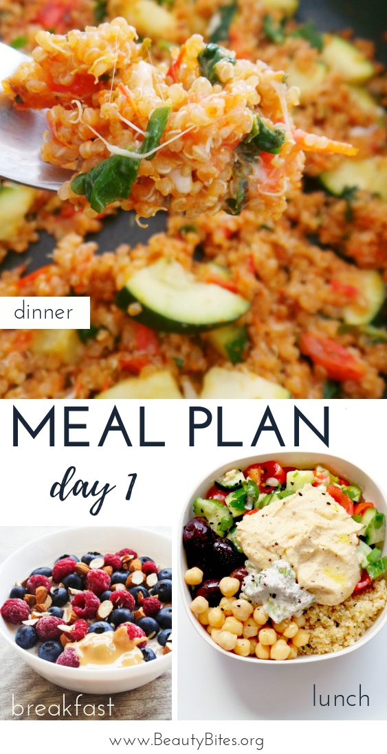 Clean eating challenge & meal plan for 7 days, the first one