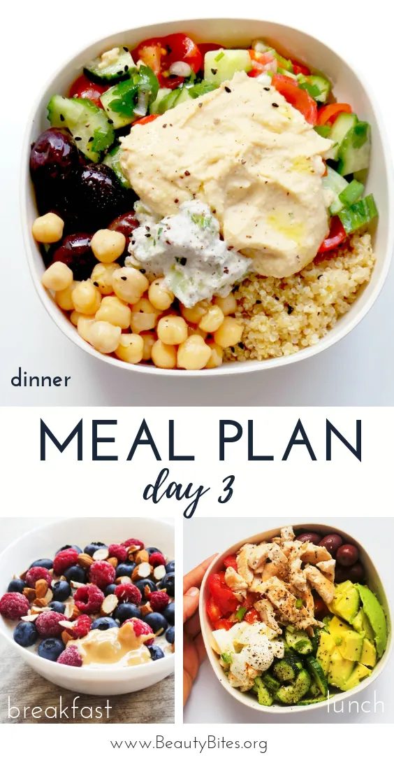 Clean eating challenge & meal plan for 7 days, the first one