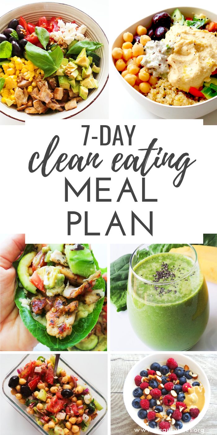 Clean eating challenge & meal plan #3 for 7 days