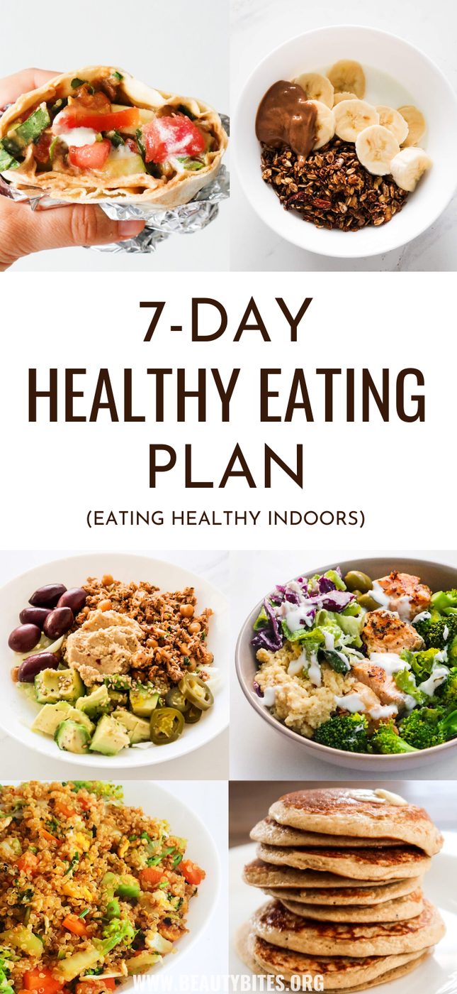 Eating plan for 7 days, healthy