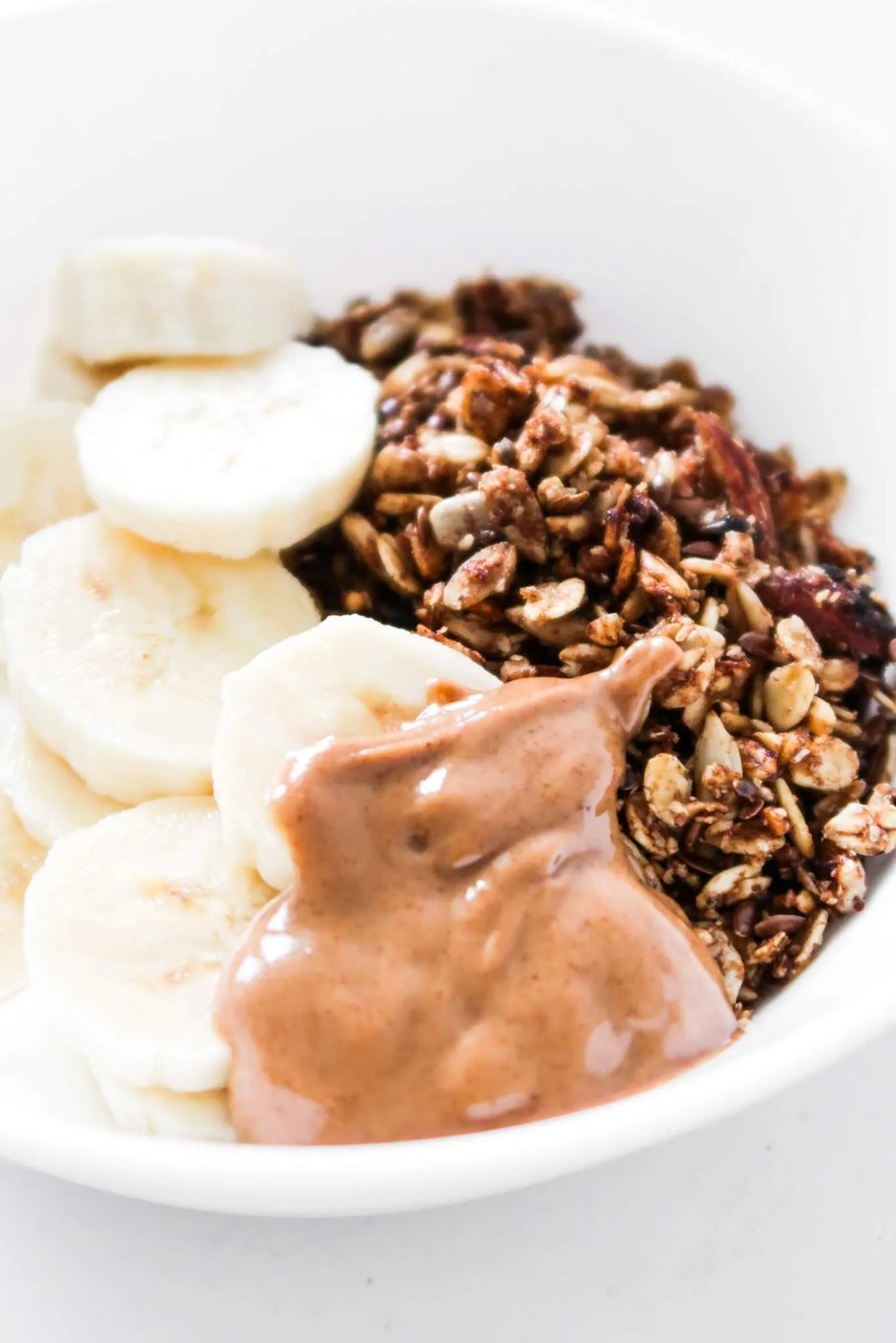 Home-cooked healthy granola, in a pan