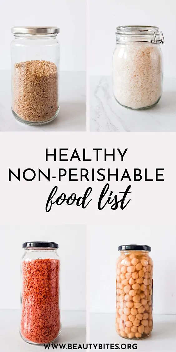76 healthy non-perishable foods + some recipes