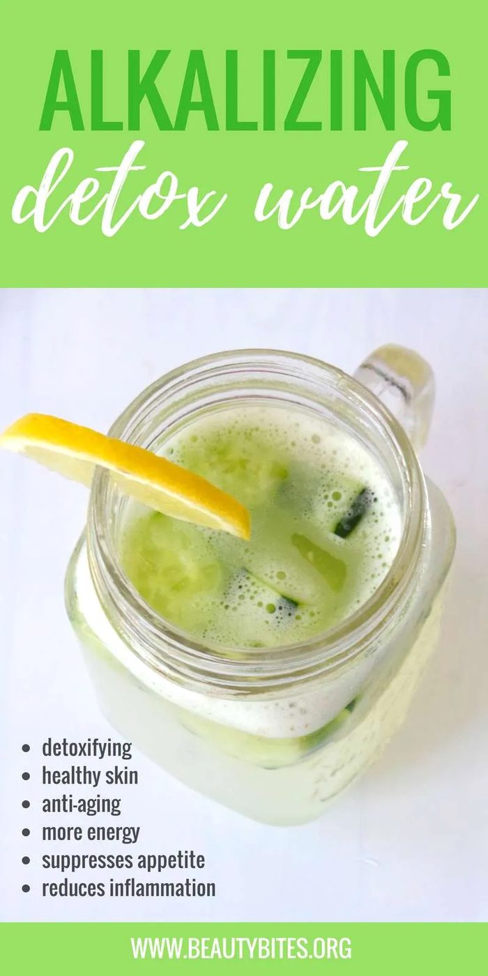 Rejuvenating and alkalizing cucumber water