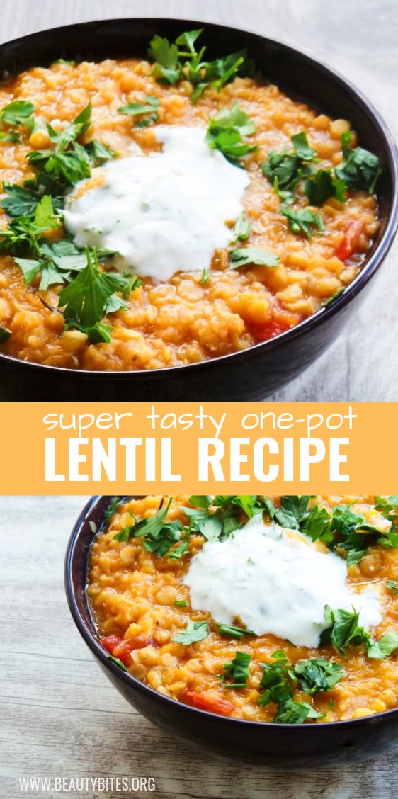 One-pot lentil recipe | vegan & gluten-free