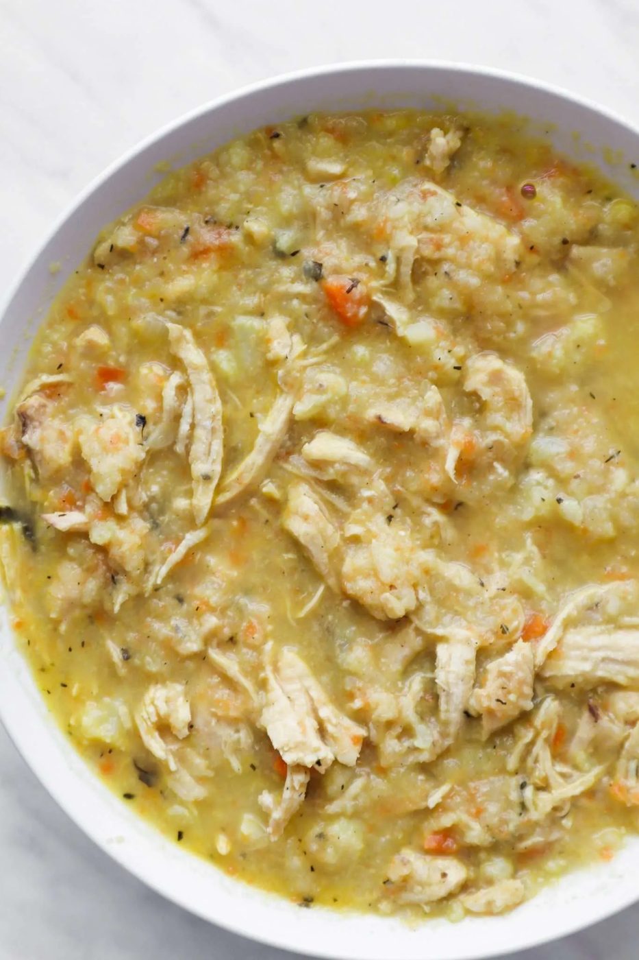 30-minute cauliflower chicken soup | simple anti-inflammatory