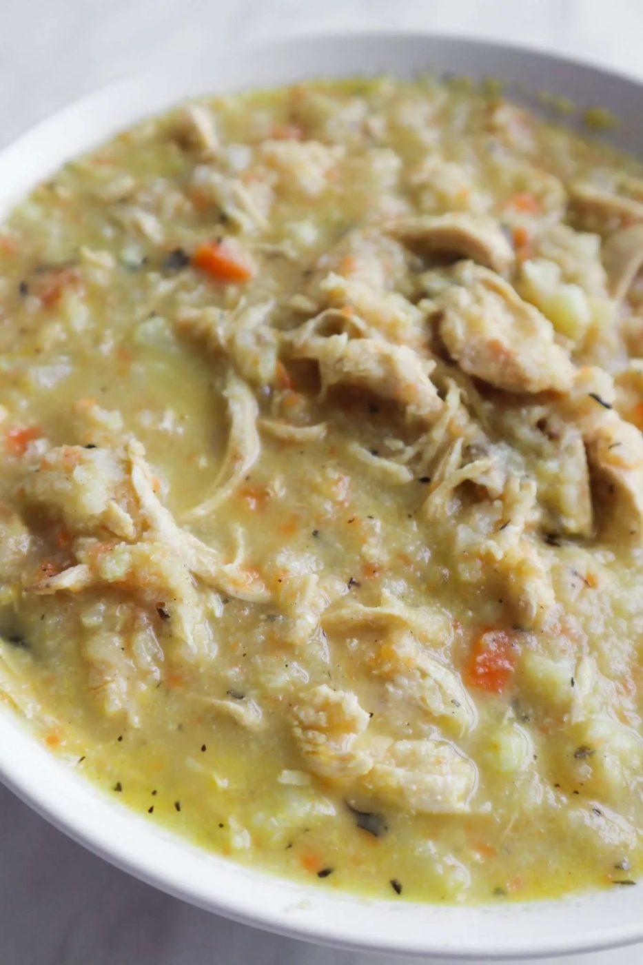 30-minute cauliflower chicken soup | simple anti-inflammatory