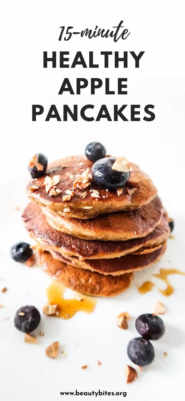 Apple pancakes with oats – healthy & simple breakfast