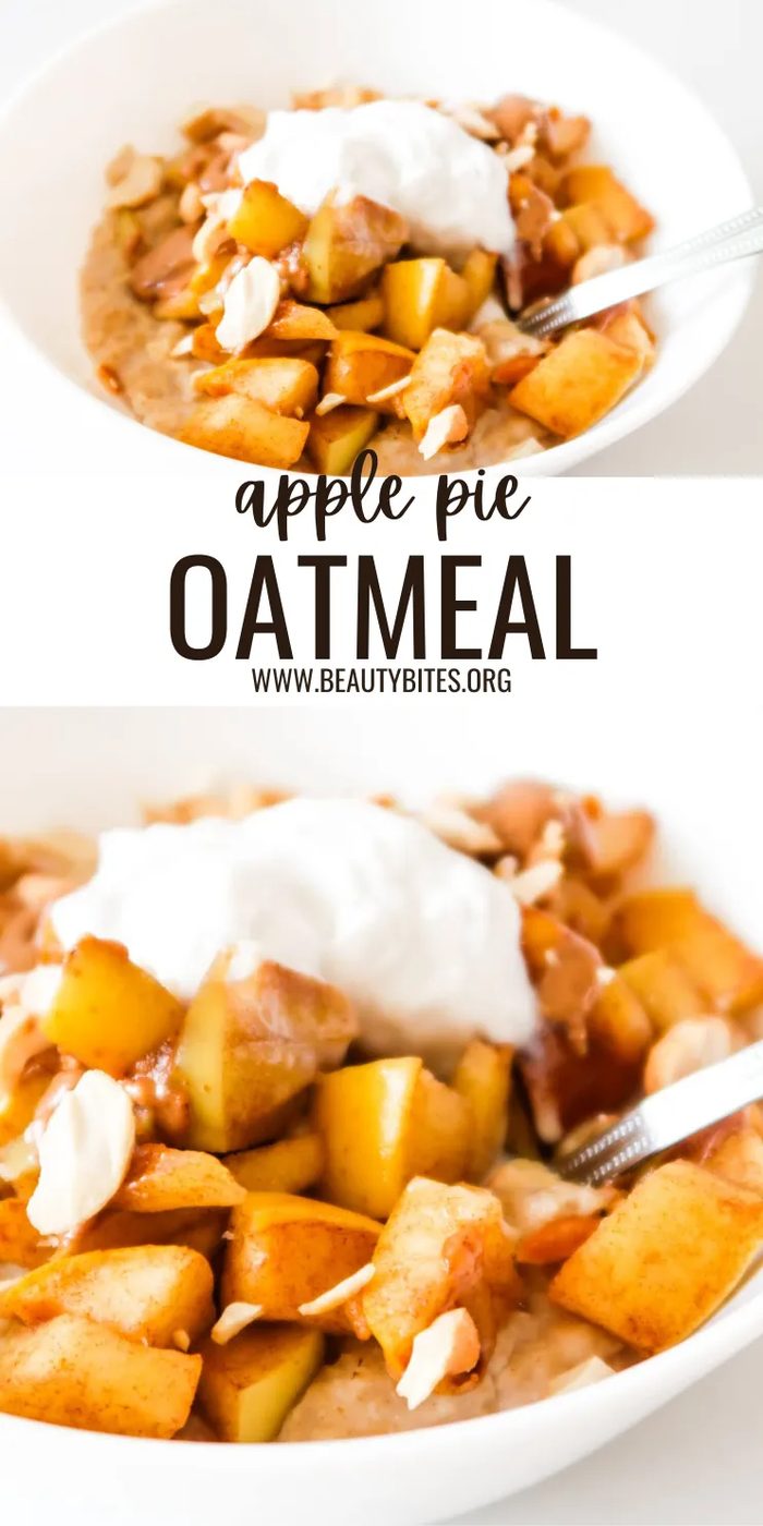 10-minute apple pie oatmeal