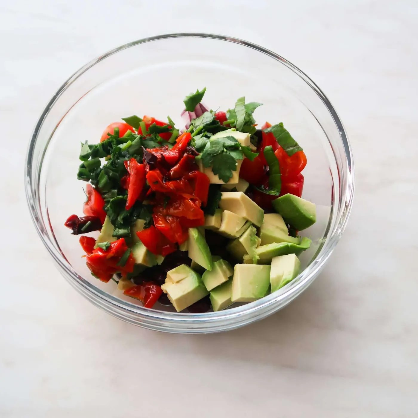 Avocado black bean salad without corn | simple black bean
