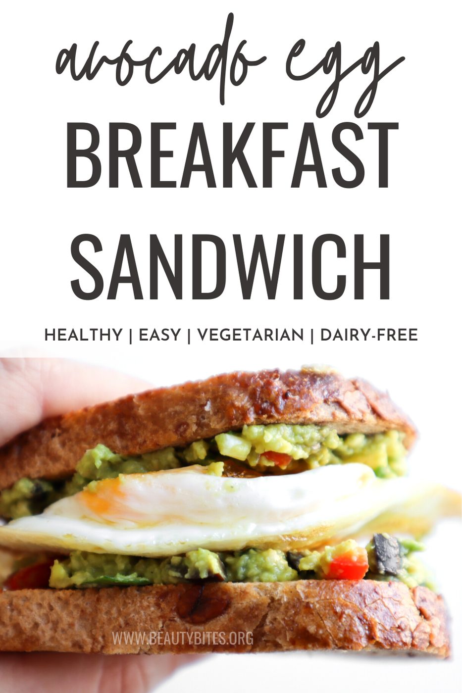 Avocado egg sandwich, healthy
