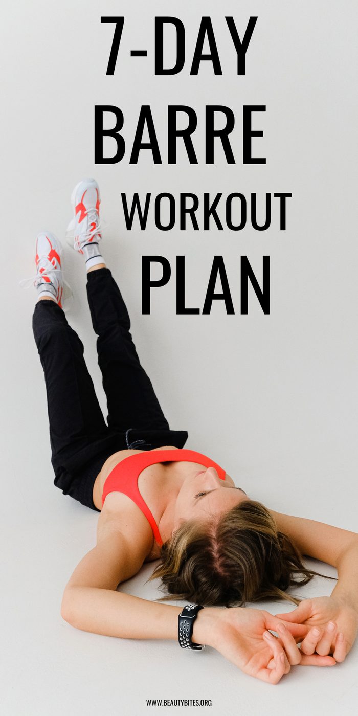 Barre workout plan for 7 days
