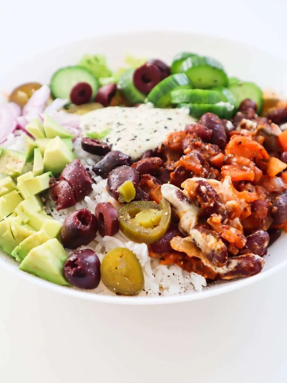 Beans and rice buddha bowls | meal prep