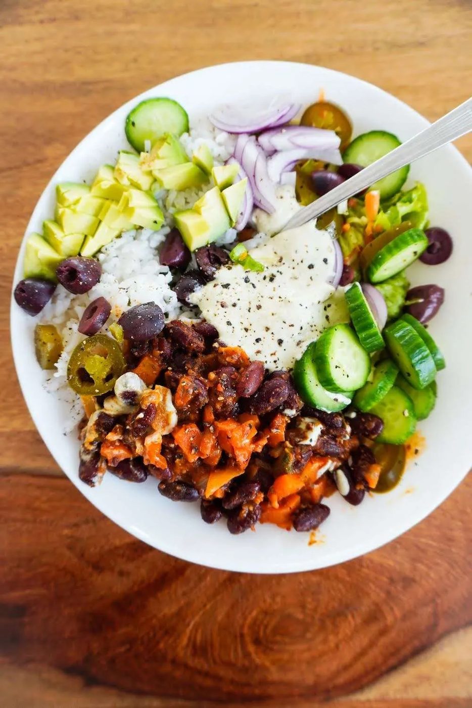Beans and rice buddha bowls | meal prep