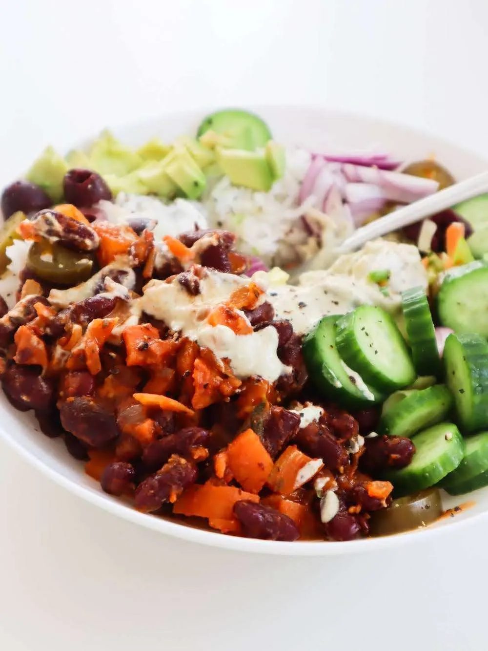 Beans and rice buddha bowls | meal prep