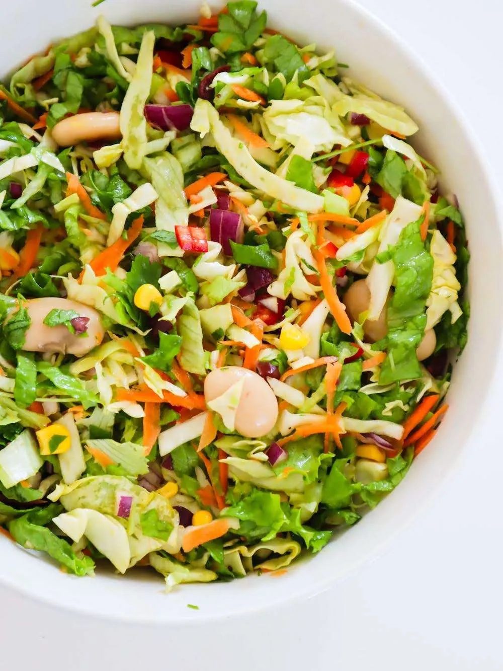 8-minute high-fiber salad