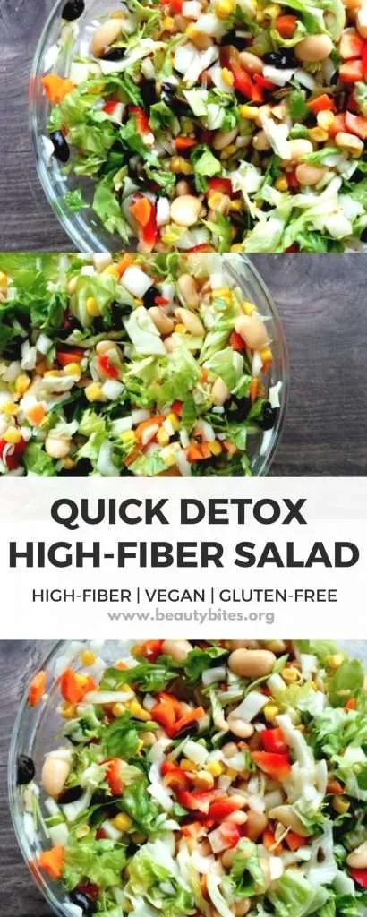 8-minute high-fiber salad