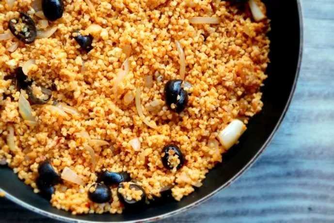 Beauty food recipes – lettuce wraps with hot millet