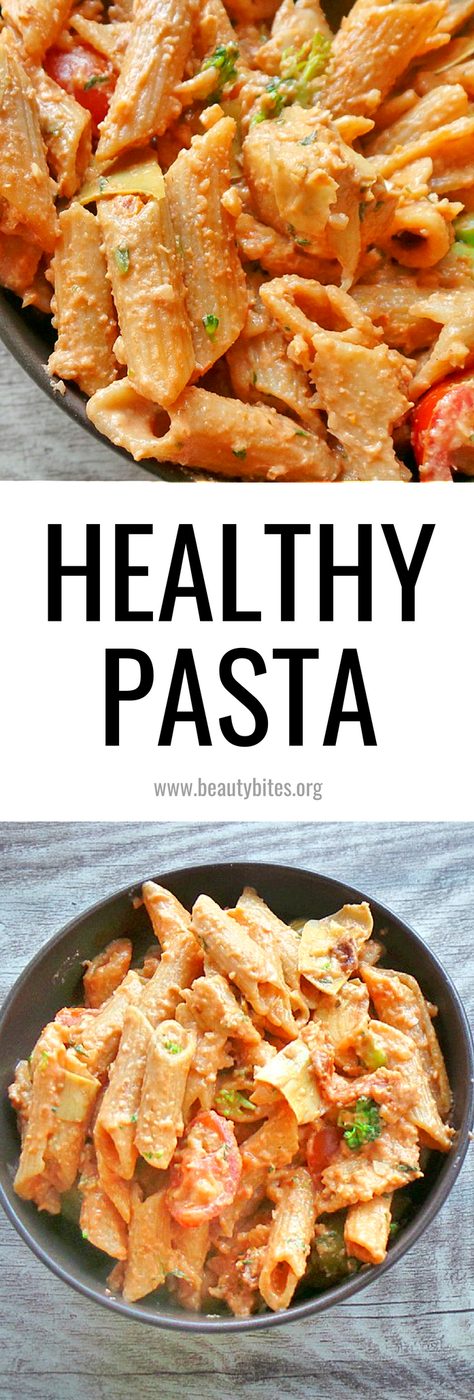And creamy vegan pasta with walnut pesto, spicy