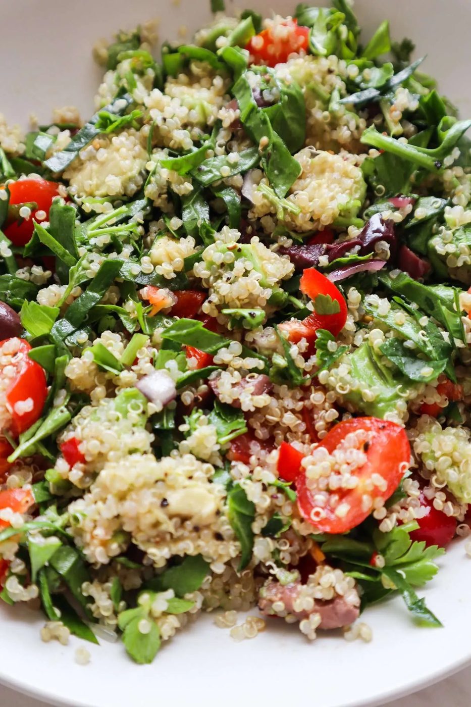 Detox vegan quinoa salad