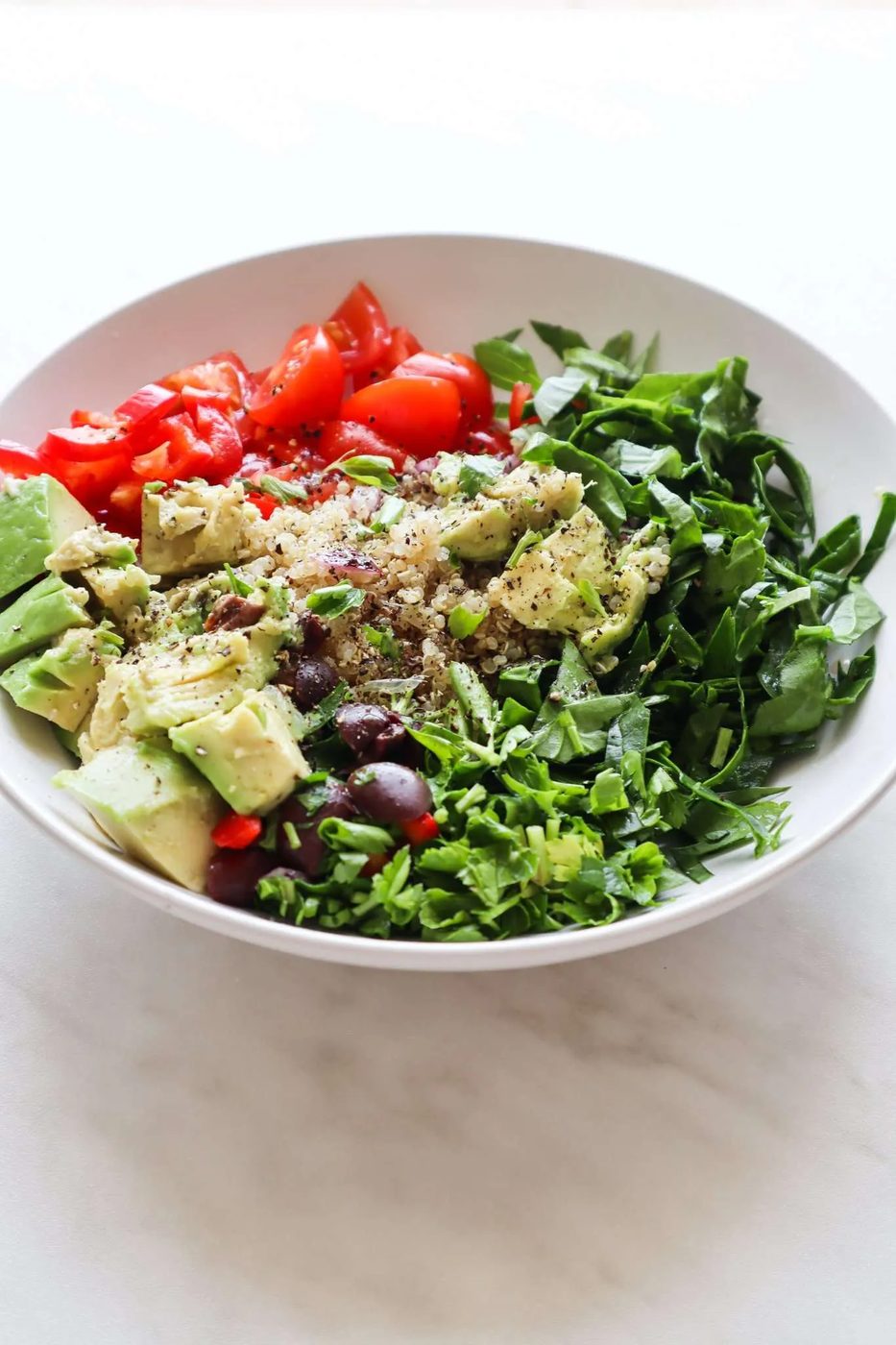Detox vegan quinoa salad