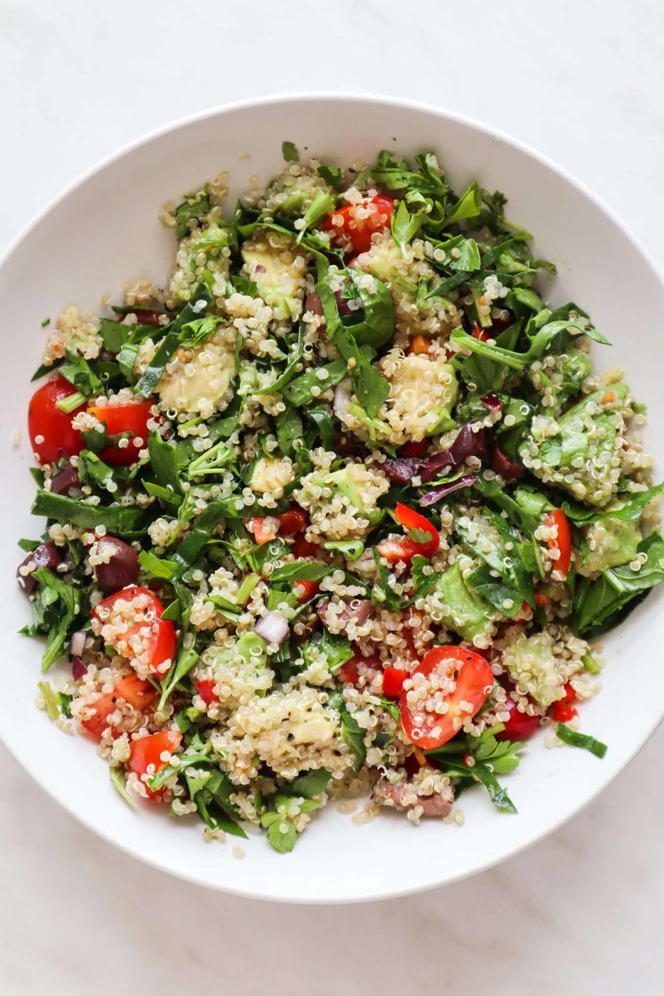 Detox vegan quinoa salad