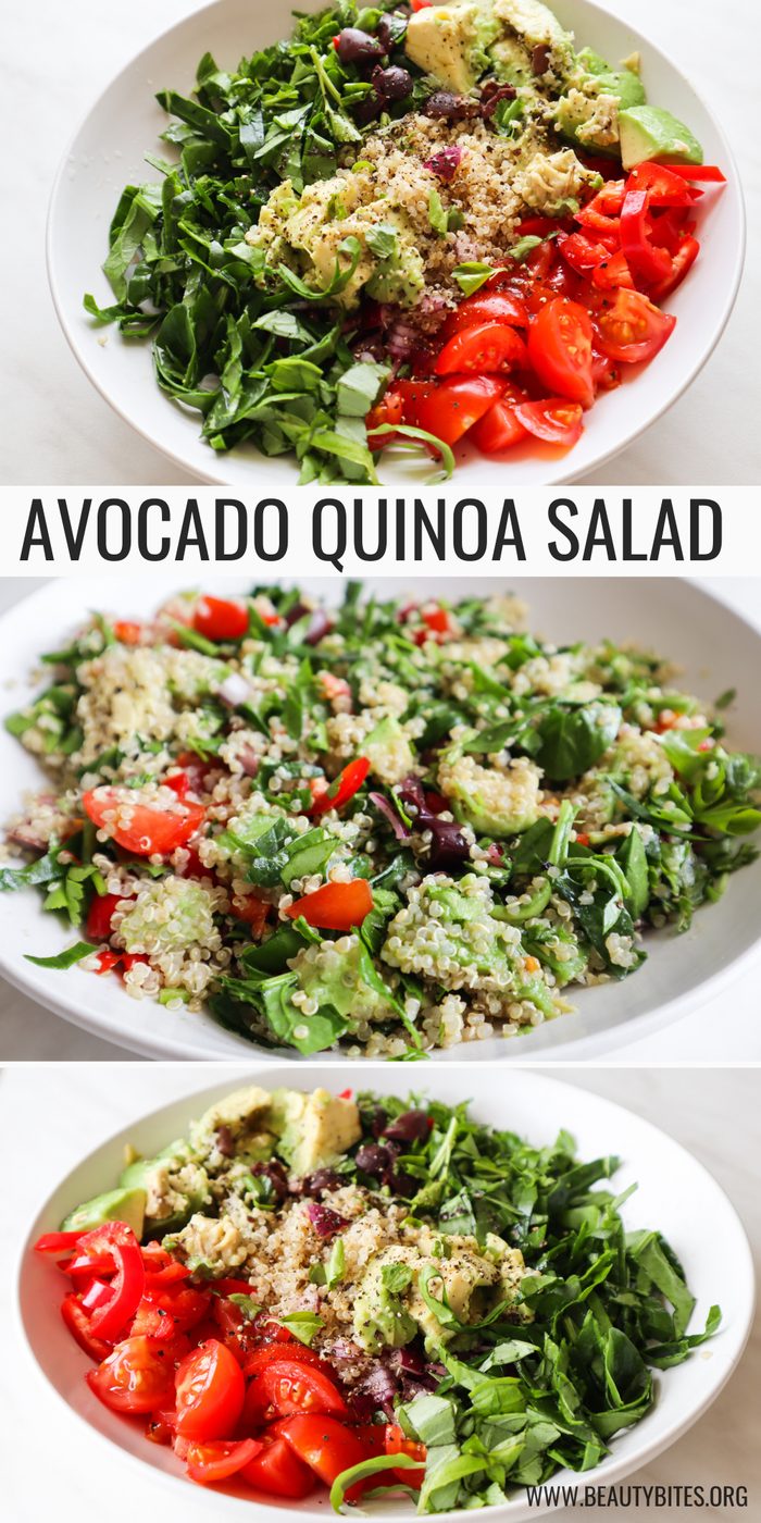 Detox vegan quinoa salad