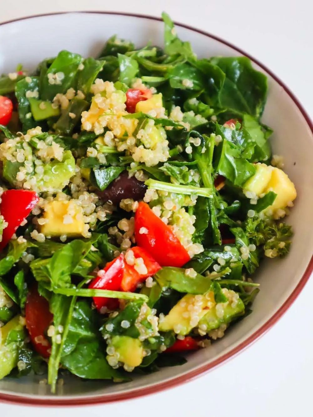 This vegan detox quinoa avocado salad recipe with herbs is filling, satisfying and an notable healthy lunch idea! The salad's filled with…