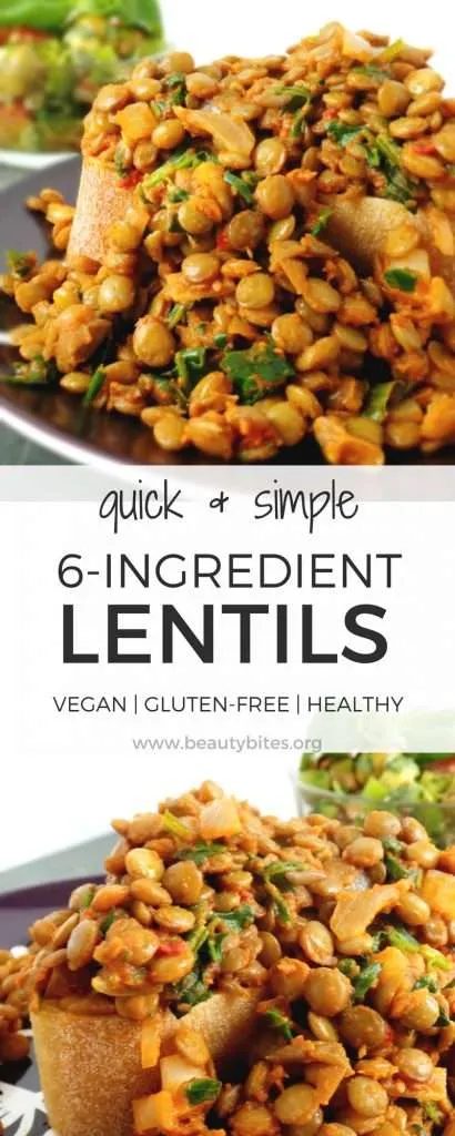 This healthy and simple lentil recipe is great for lentil tacos, lentil wraps, lentil bowls, lentils whatever. You name it, these lentils…