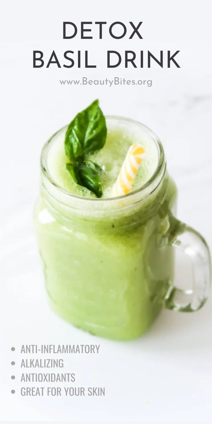 Basil detox drink
