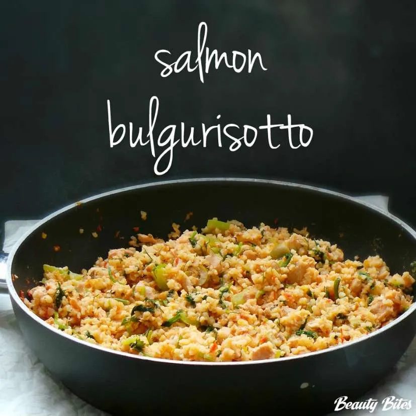 Salmon with bulgur dinner