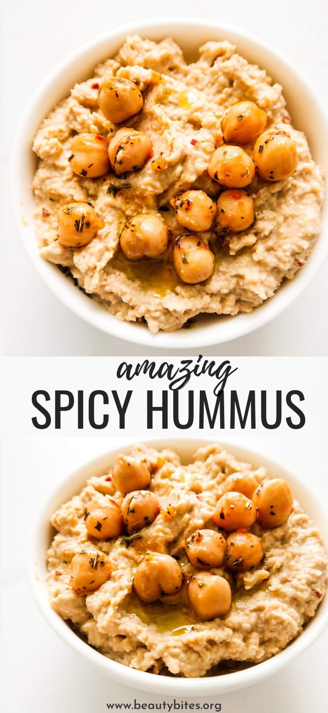 Hummus recipe: spicy, simple & healthy + hummus wrap