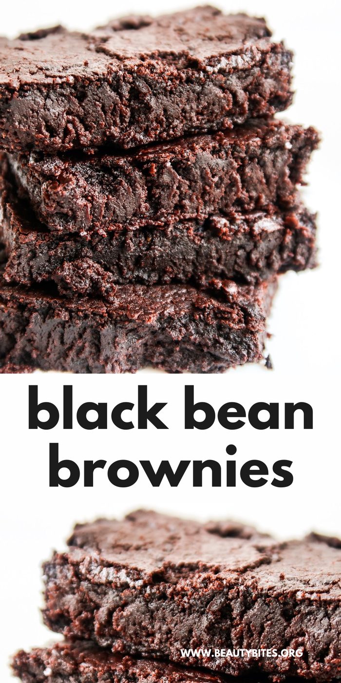 Fudgy black bean brownies
