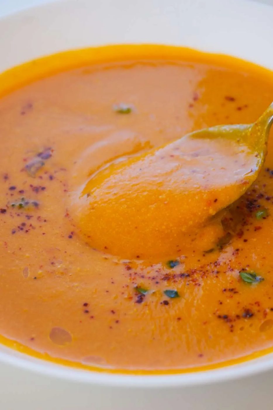 Butternut squash soup, healthy, no cream