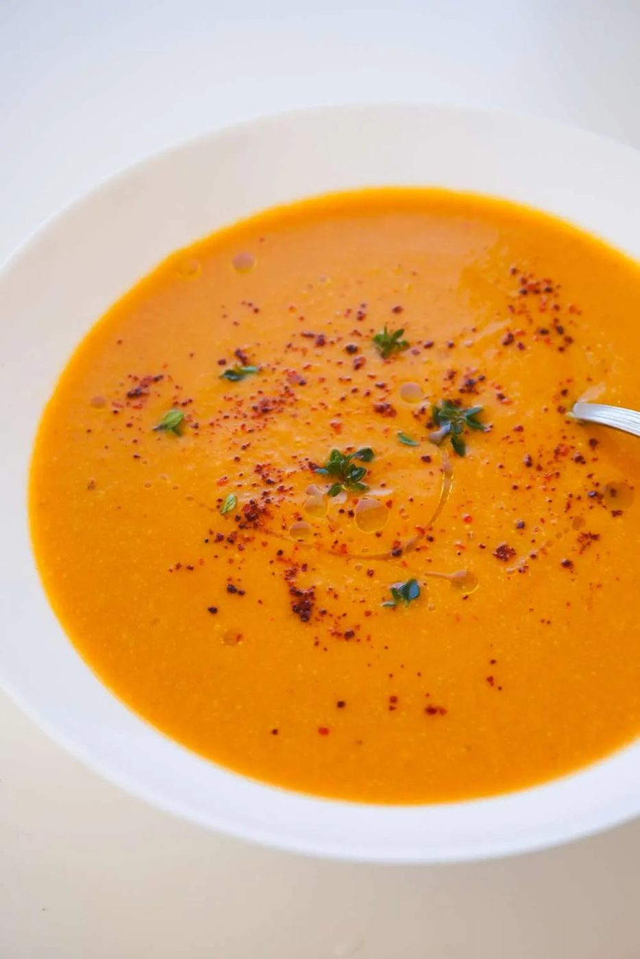 Butternut squash soup, healthy, no cream