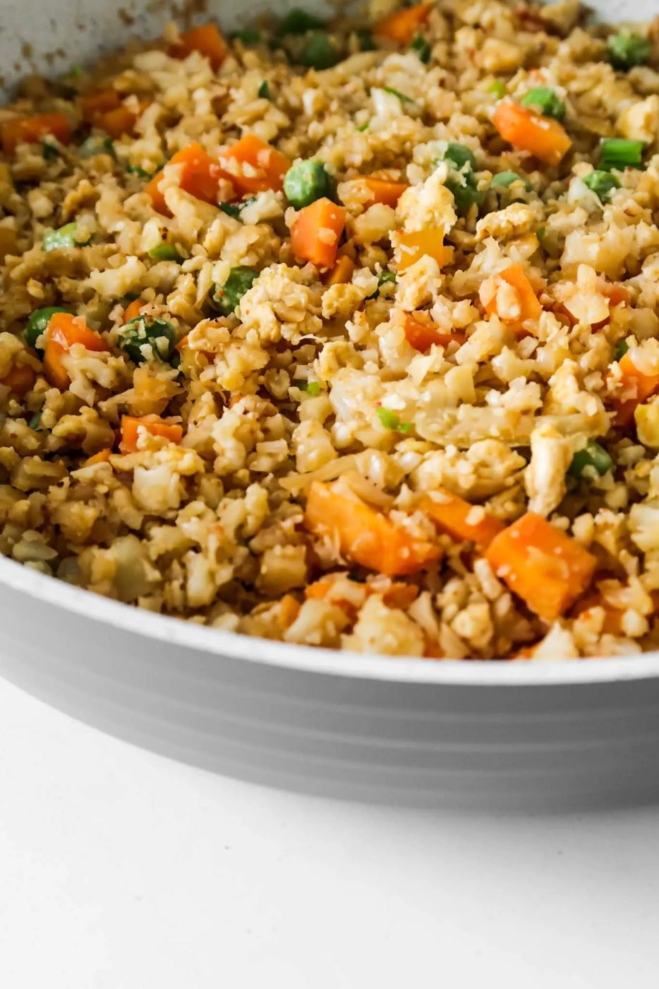 Cauliflower fried rice recipe from scratch | healthy dinner