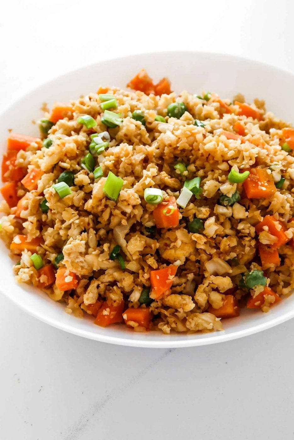 Cauliflower fried rice recipe from scratch | healthy dinner