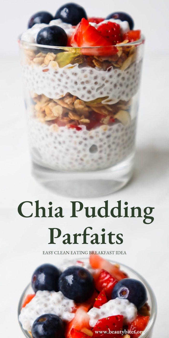 Chia pudding parfaits
