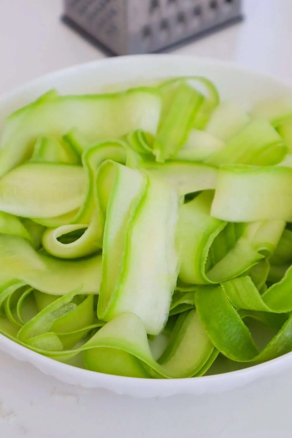 Chicken Alfredo Zucchini Salad