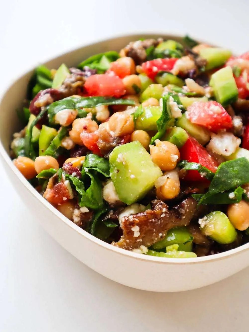 Chickpea eggplant salad