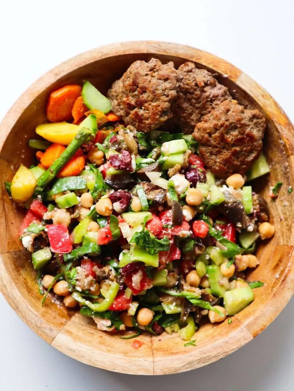 Chickpea eggplant salad