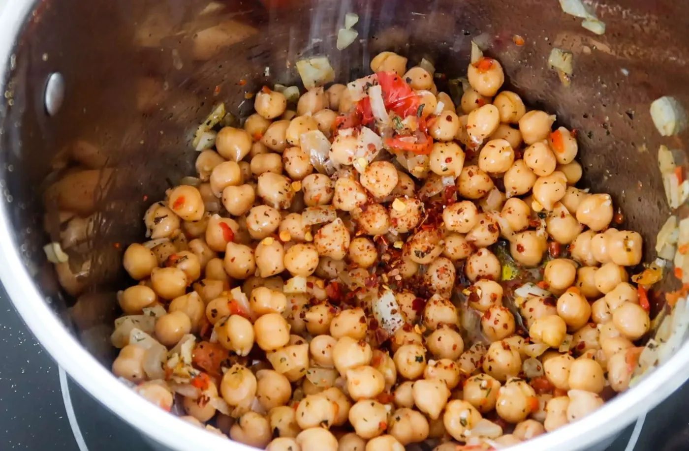 Chickpea soup, 20 minutes