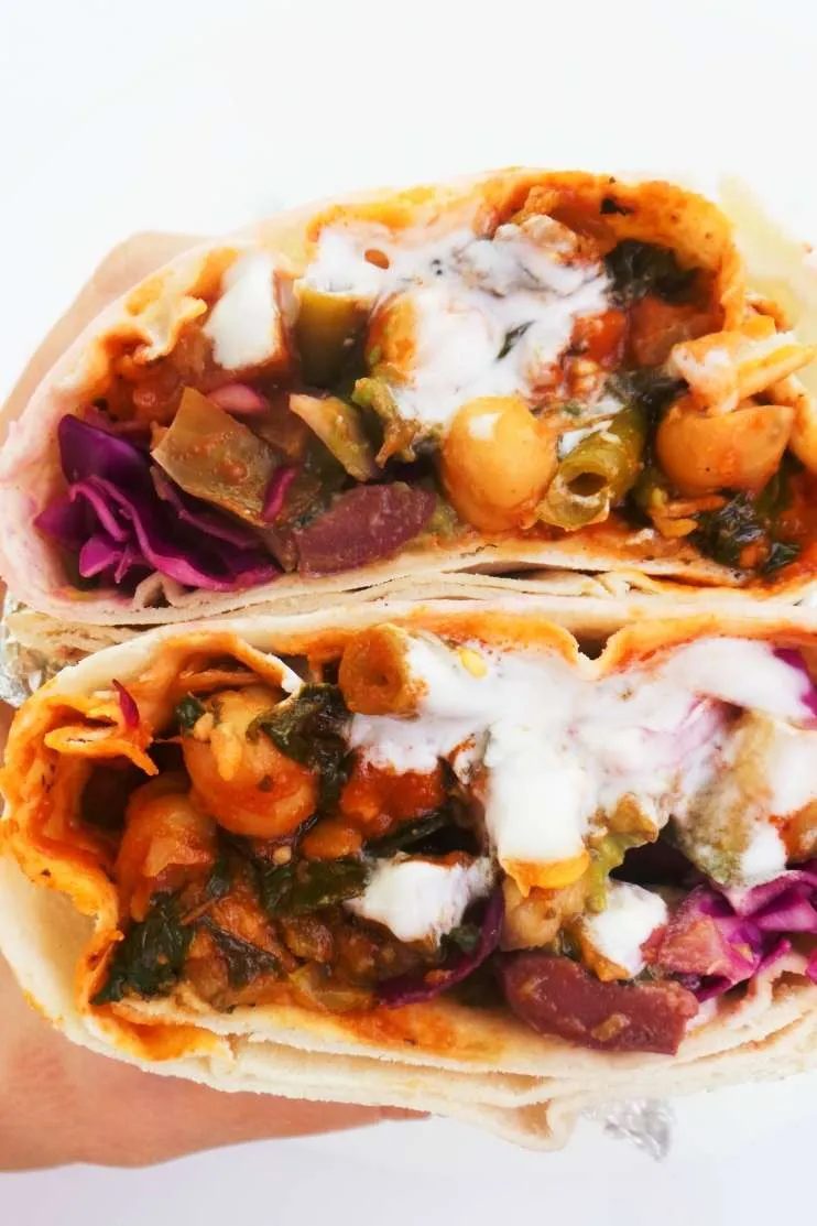 Very lazy chickpea wraps – healthy & vegan meal prep