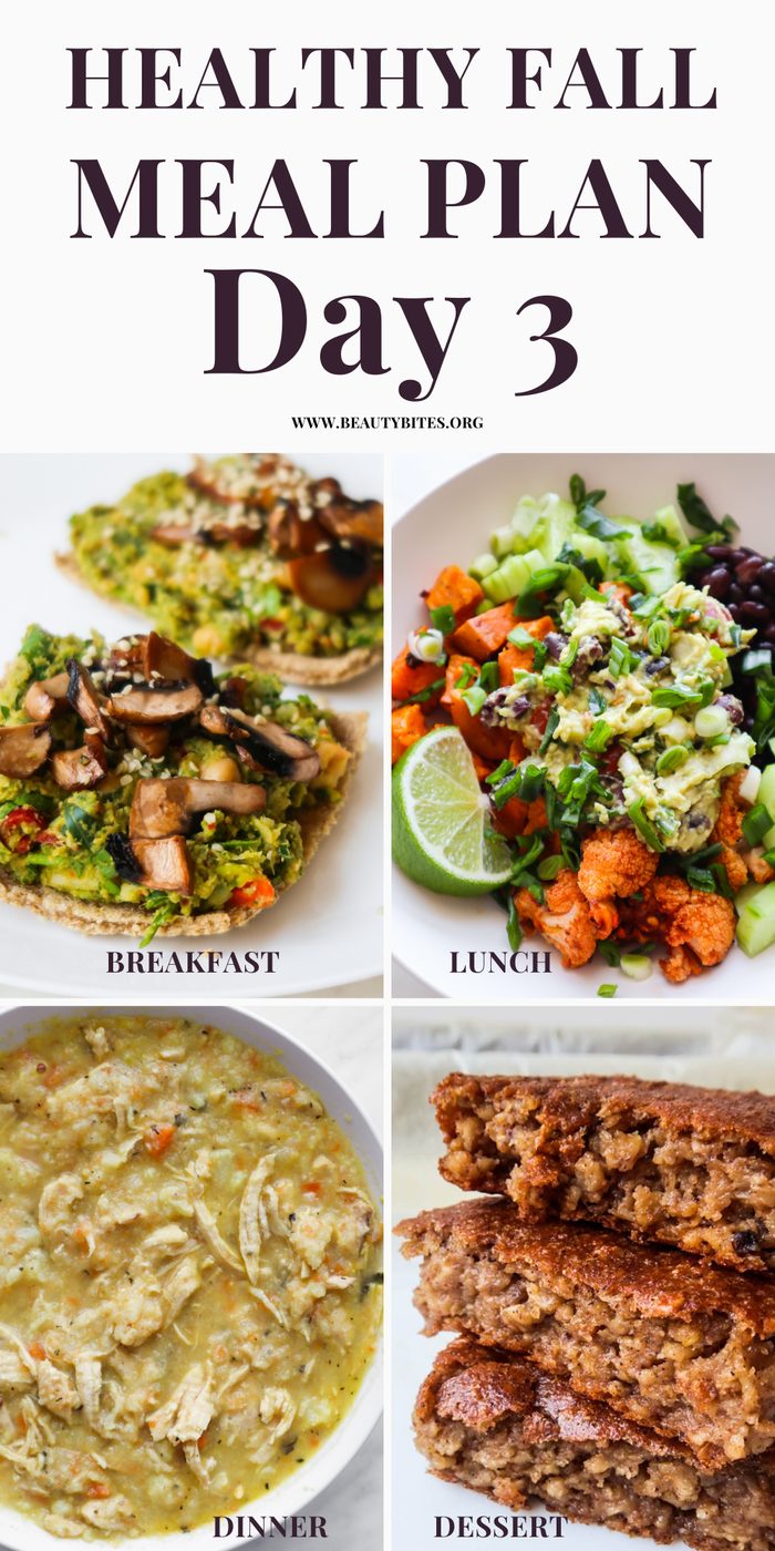 Clean eating fall meal plan for 7 days