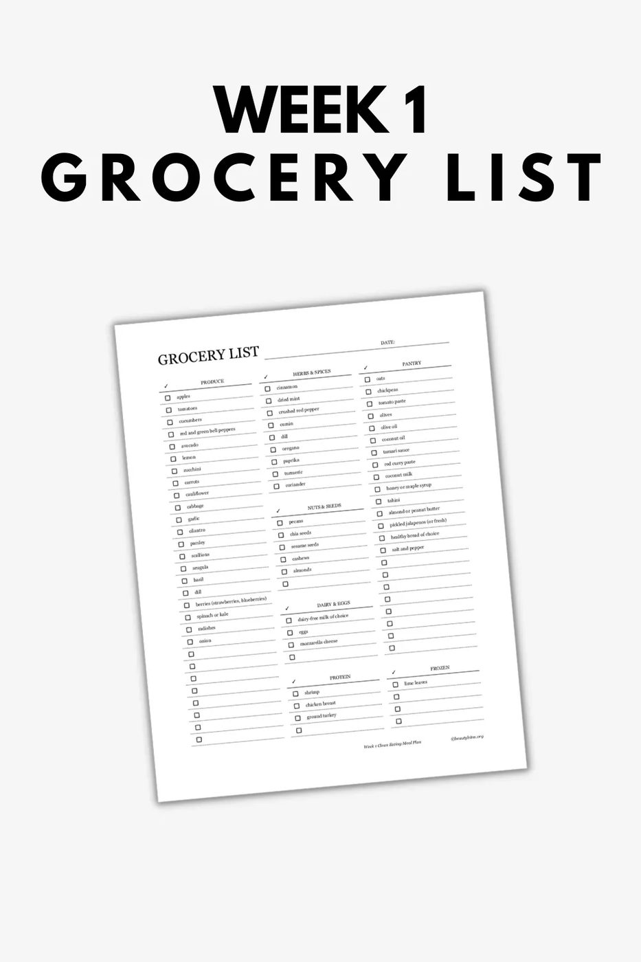 Clean eating meal plan for beginners for 14 days