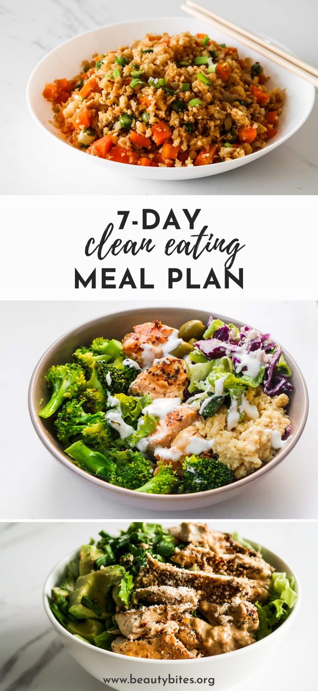 Clean eating winter meal plan and challenge for 7 days